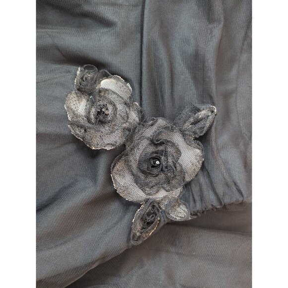 Vintage Womens Dress Small Y2K Strapless Mesh Romantic Gothic Witchy Punk Emo - Picture 7 of 15